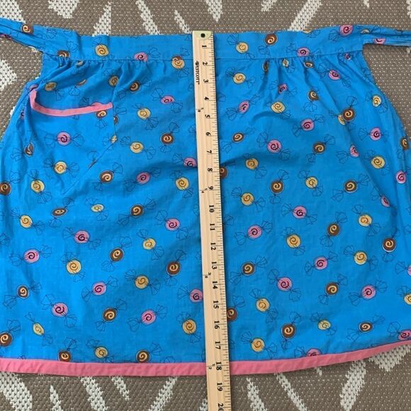 Vintage Handmade Half Apron Wrapped Candy Pattern - Picture 13 of 17